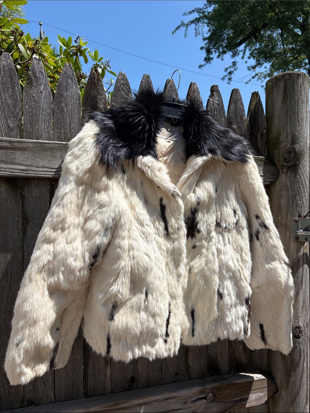 Dino Ricco medium rabbit fur coat!